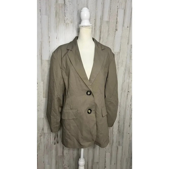 NWT Heartloom X Revolve Women's XS Oversized Bark Long Sleeve Blazer‎ Jacket - Picture 2 of 7